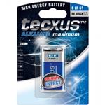 BATTERIA ALKALINA TECXUS 9V LR61 