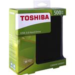 HARD DISK ESTERNO 500GB TOSHIBA USB 3.0 ULTRASLIM BLACK