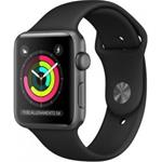 APPLE WATCH SERIE 3 + GPS 38MM MTF02CN/A SPACE GRAY ALLUMINIUM SPORT NERO