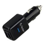 ALIMENTATORE AUTO DOPPIA USCITA USB 2100 MAH NERO