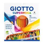 PASTELLI GIOTTO DA 18 SUPERMINA + 2 MATITE HB E 2H 